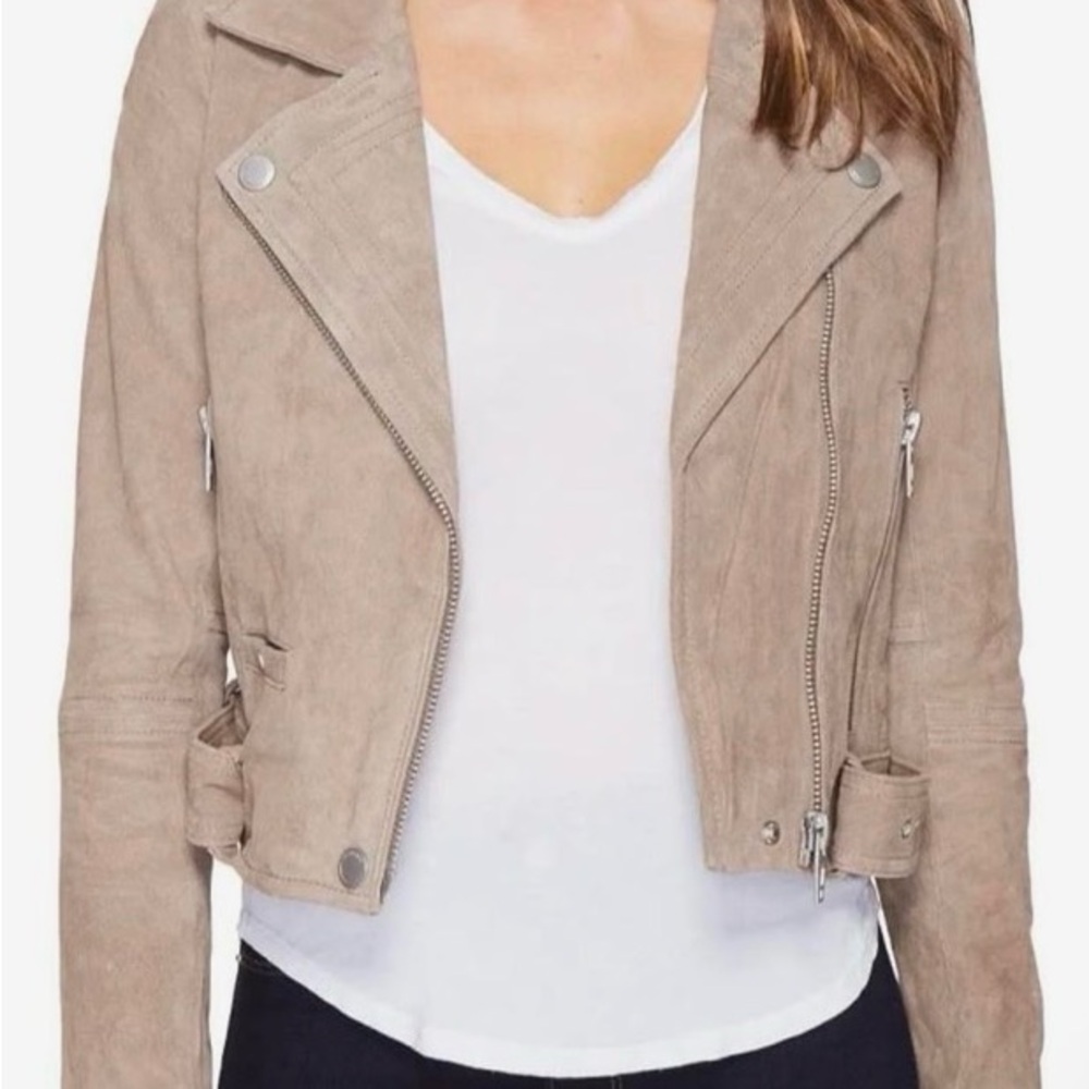 BNCI Women's Moto Jacket in Sand/Gray size M